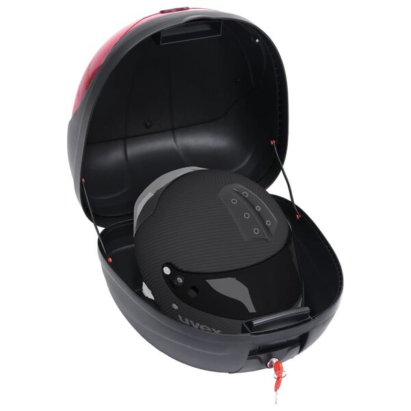 vidaXL Boîte de moto 35 L pour un seul casque