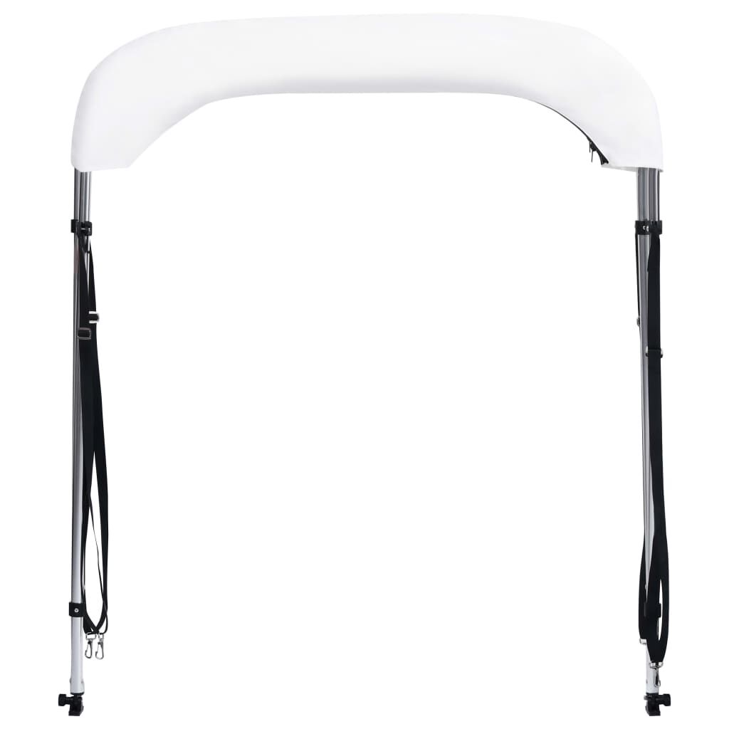 vidaXL Auvent bimini à 2 arceaux Blanc 150x120x110 cm