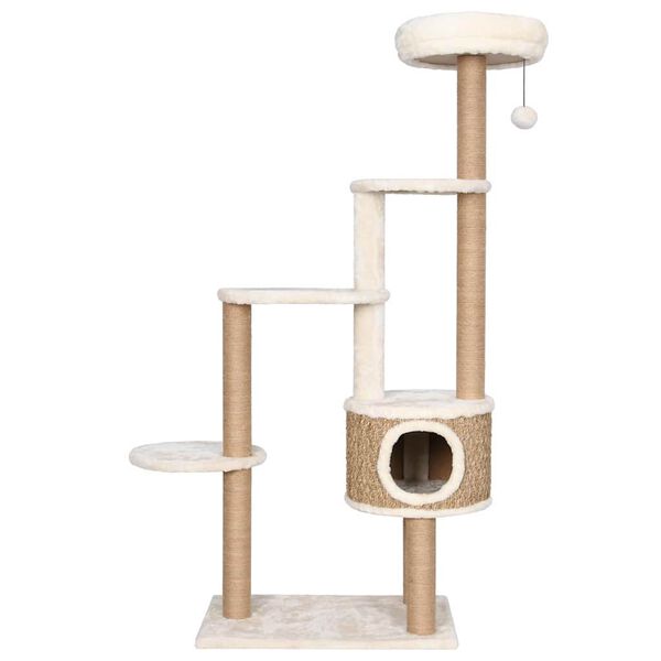 vidaXL Arbre à chat coussin de luxe et grattoir 148 cm Herbiers marins
