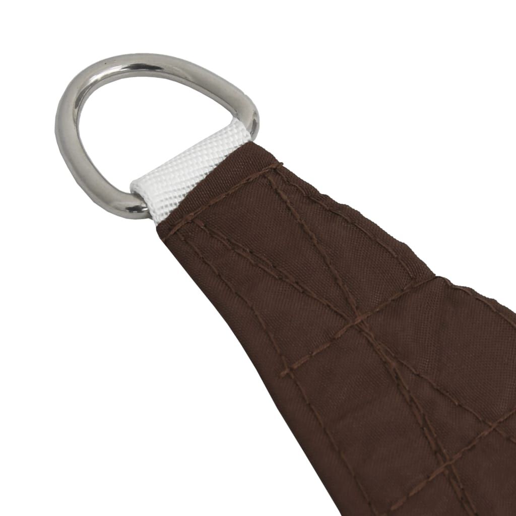 vidaXL Voile de parasol tissu oxford triangulaire 2,5x2,5x3,5 m marron