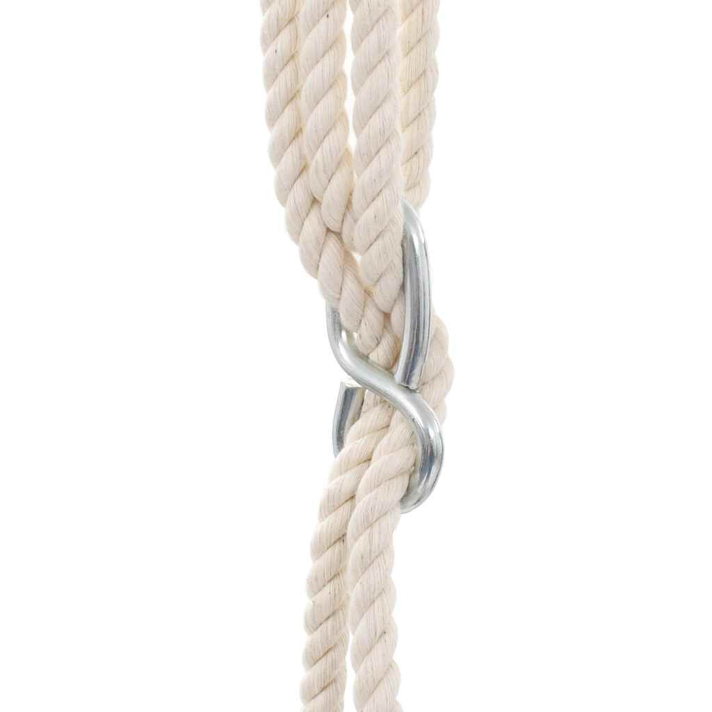 vidaXL Balançoire pour bébé avec ceinture de sécurité Coton Bois Bleu