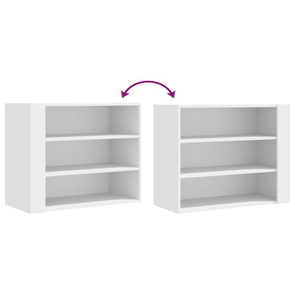 vidaXL Armoire murale blanc 75x35x60 cm bois d'ingénierie