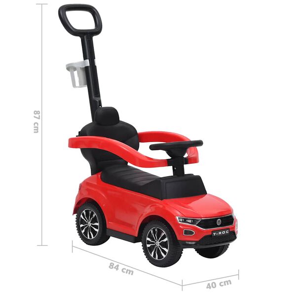 vidaXL Voiture à pédales Volkswagen T-Roc Rouge