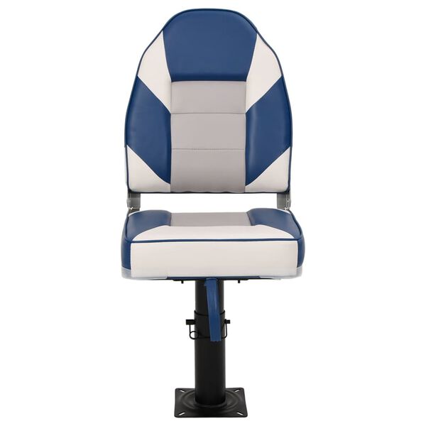 vidaXL Ensemble de sièges de bateau pliables lot de 2 dossier haut