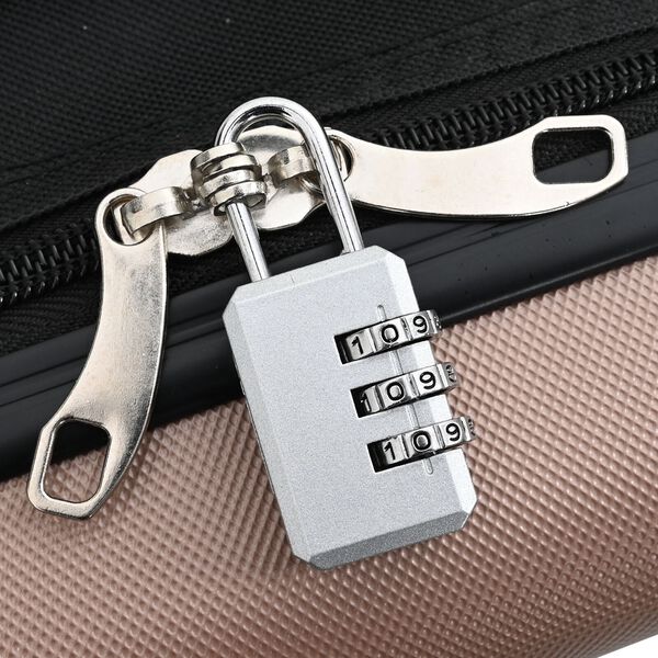 vidaXL Valise pliable en coque dure 24'' rose doré 43x27x66 cm ABS