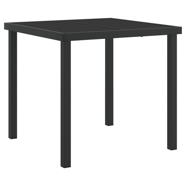 vidaXL Set de salle à manger de jardin en anthracite