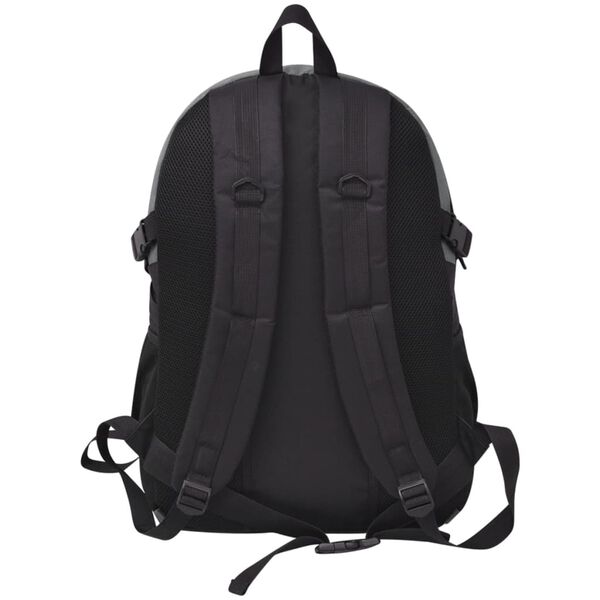 vidaXL Sac à dos de randonnée 40 L noir et gris