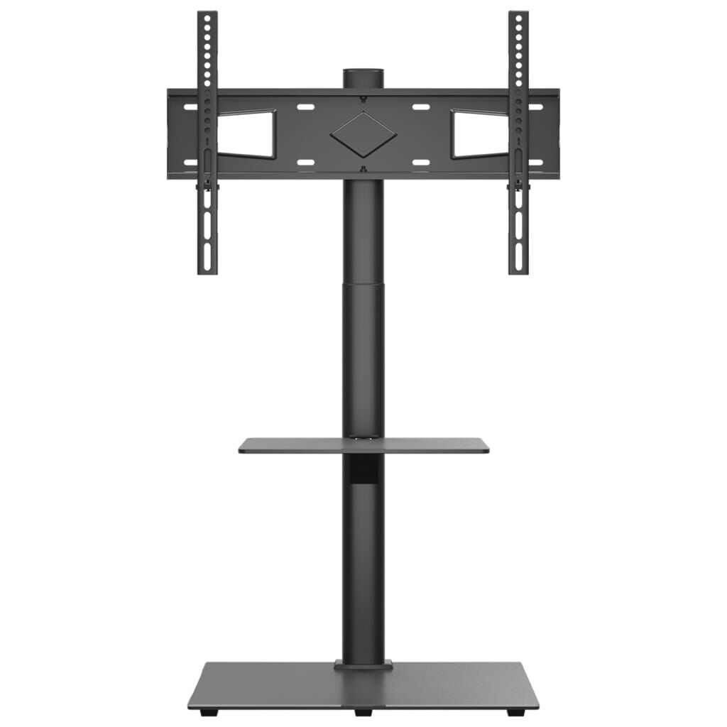 vidaXL Meuble TV d'angle 2 niveaux pour 32-65 pouces noir