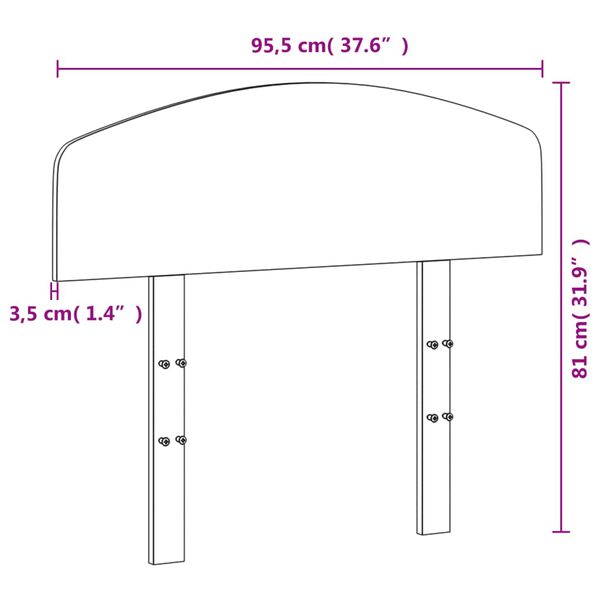 vidaXL Tête de lit 90 cm bois massif de pin