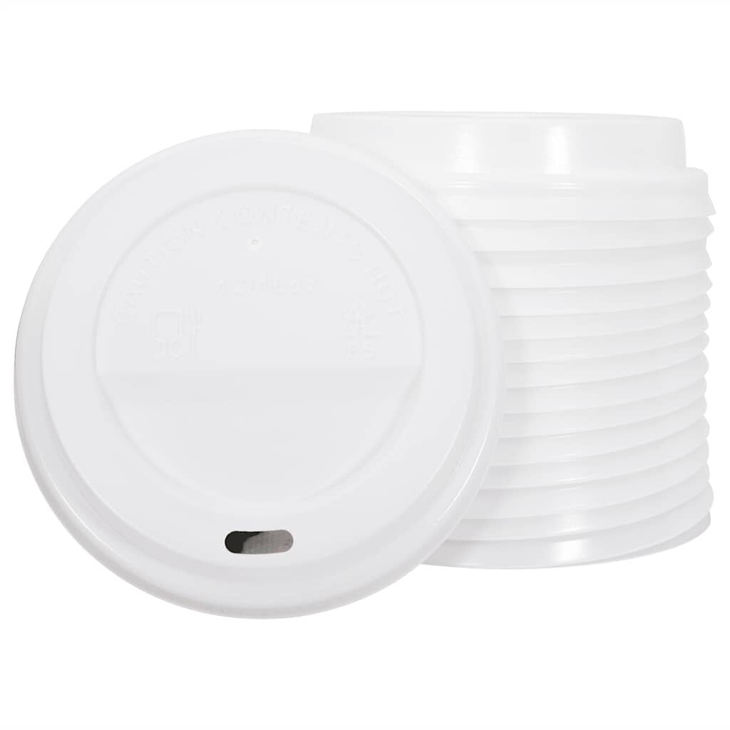 vidaXL Tasses à café en papier avec couvercles 1000 pcs 16oz 400ml