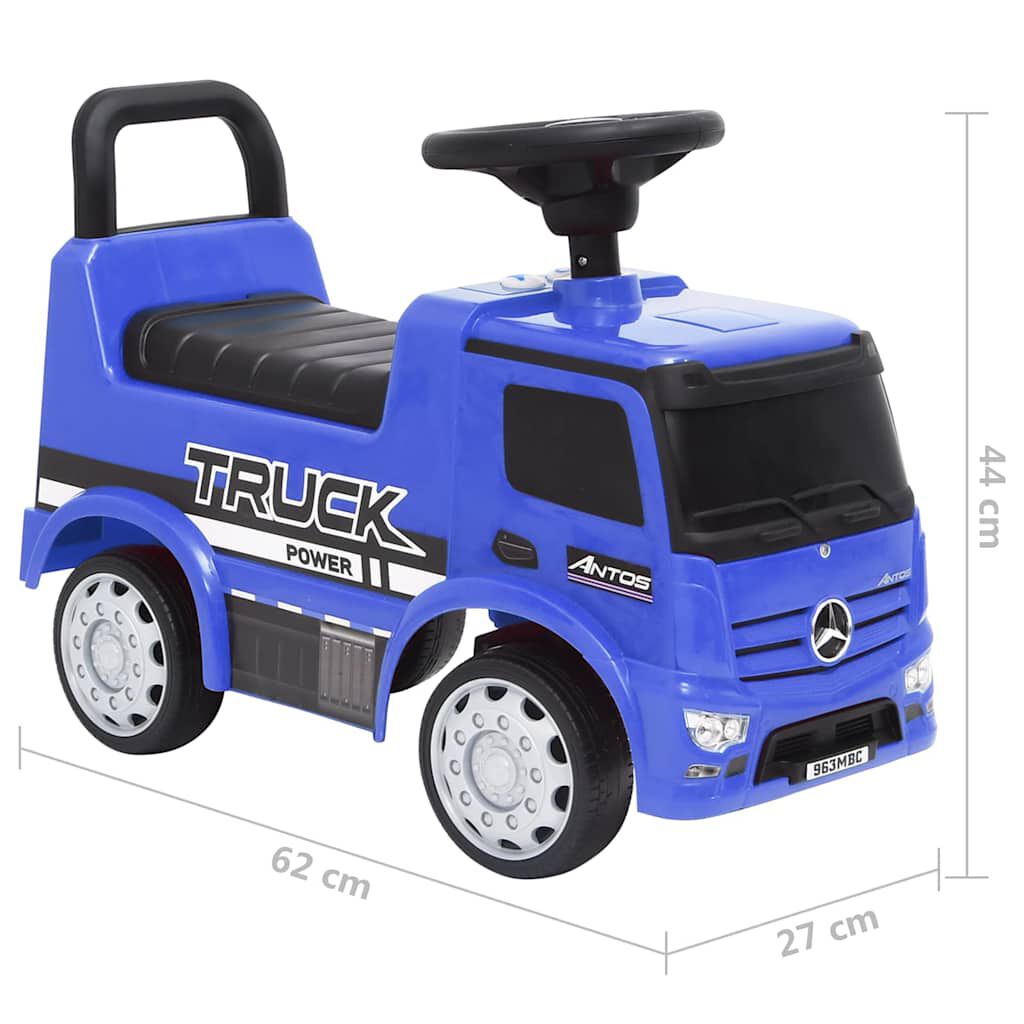 vidaXL Camion à pédales Mercedes-Benz Bleu
