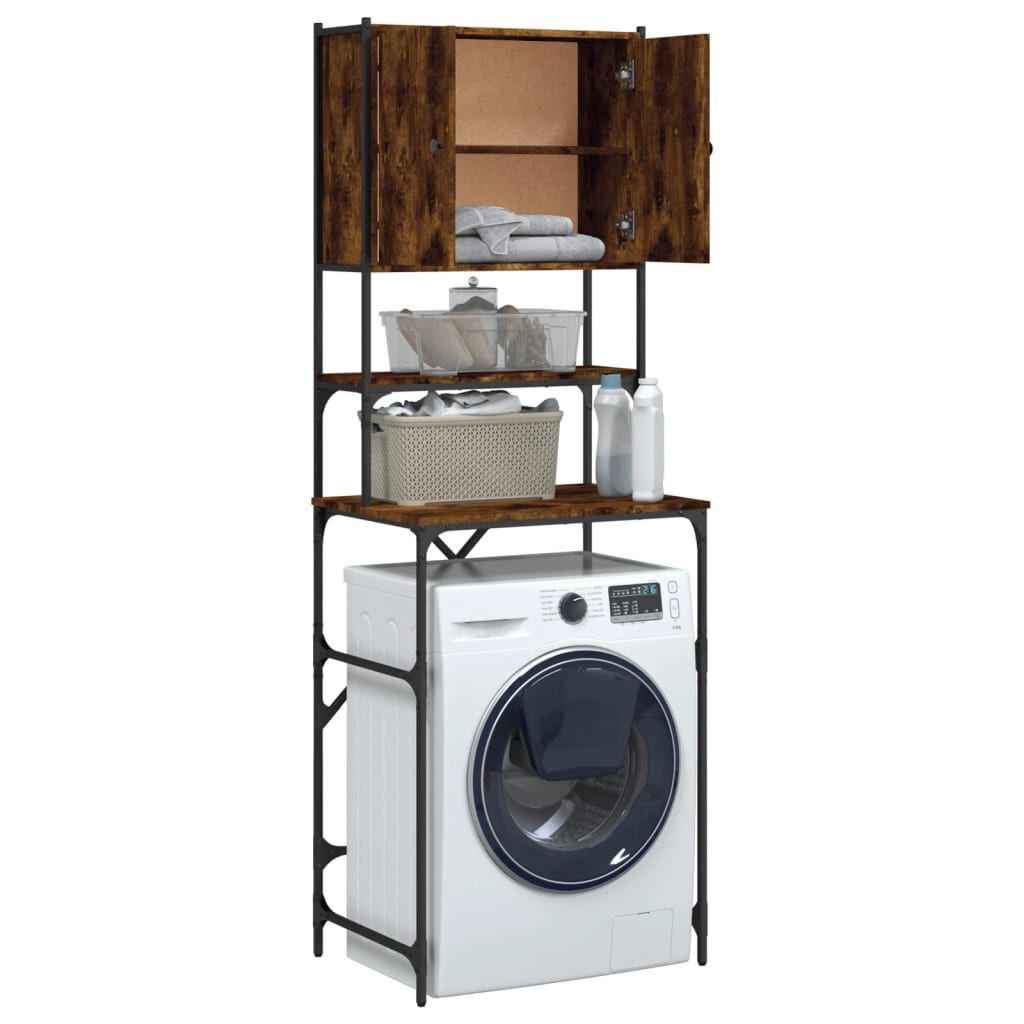 vidaXL Armoire de machine à laver chêne fumé 68x48,5x194 cm