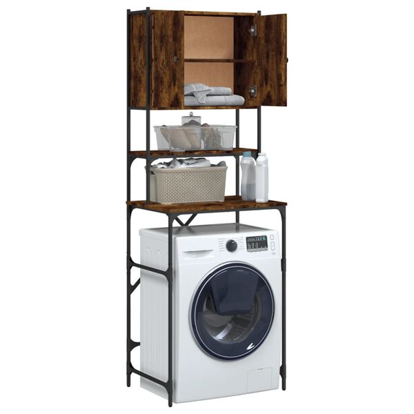 vidaXL Armoire de machine à laver chêne fumé 68x48,5x194 cm