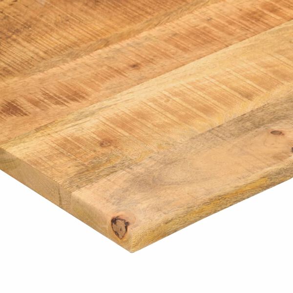 vidaXL Dessus de bureau avec courbe 90x60x2,5 cm manguier massif brut