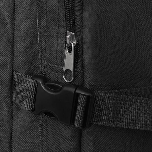 vidaXL Sac à dos en style d'armée 65 L Noir