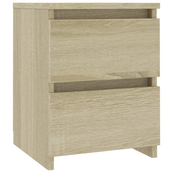 vidaXL Tables de chevet 2 pcs Chêne sonoma 30x30x40 cm Bois ingénierie