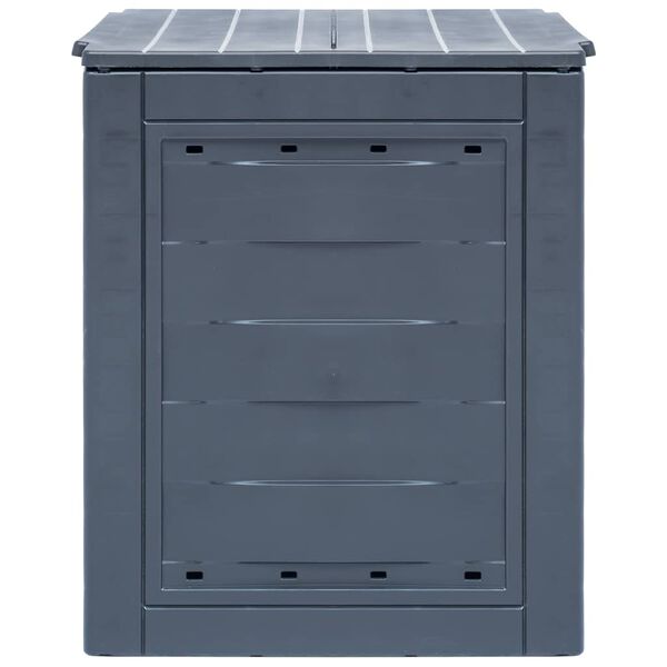 vidaXL Bac à compost de jardin Gris 60x60x73 cm 260 L