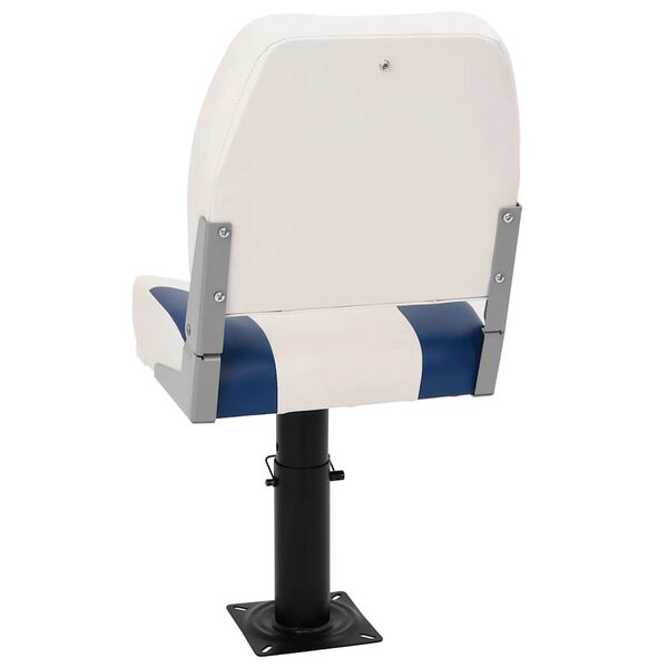vidaXL Siège de bateau avec piédestal hauteur réglable pivotant à 360°