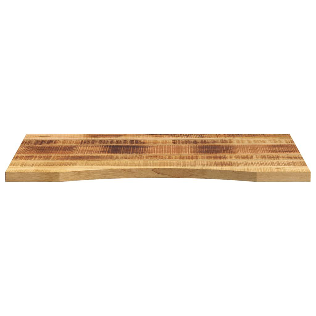 vidaXL Dessus de bureau avec courbe 90x60x2,5 cm manguier massif brut