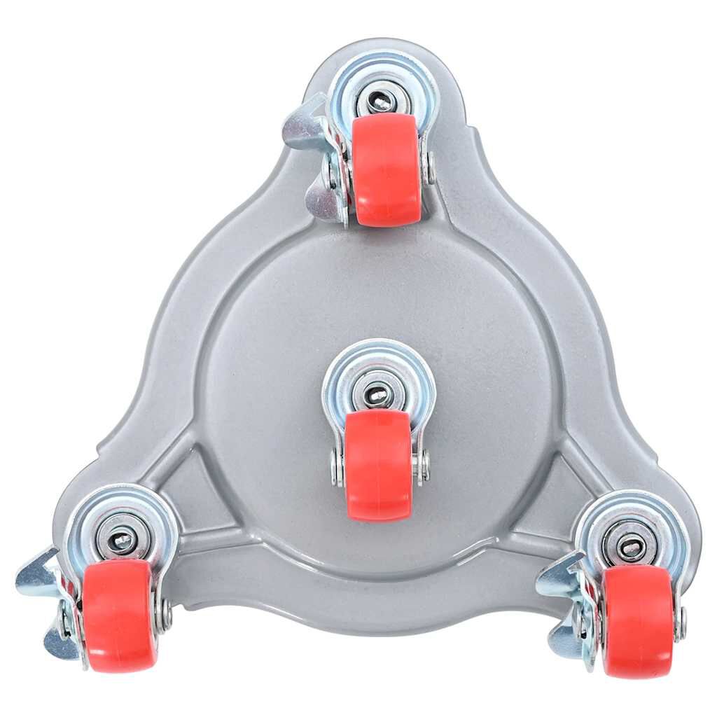 vidaXL Roulettes pour meubles 4 pièces avec élévateur 14,5 x 13,5 x 4 cm Acier 400 kg