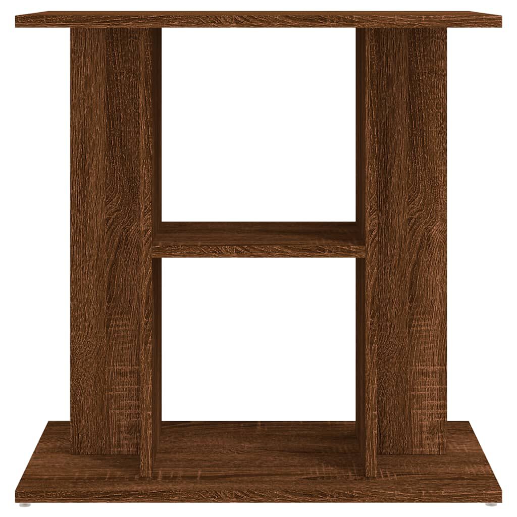 vidaXL Support pour aquarium chêne marron 60x30x60cm bois d'ingénierie